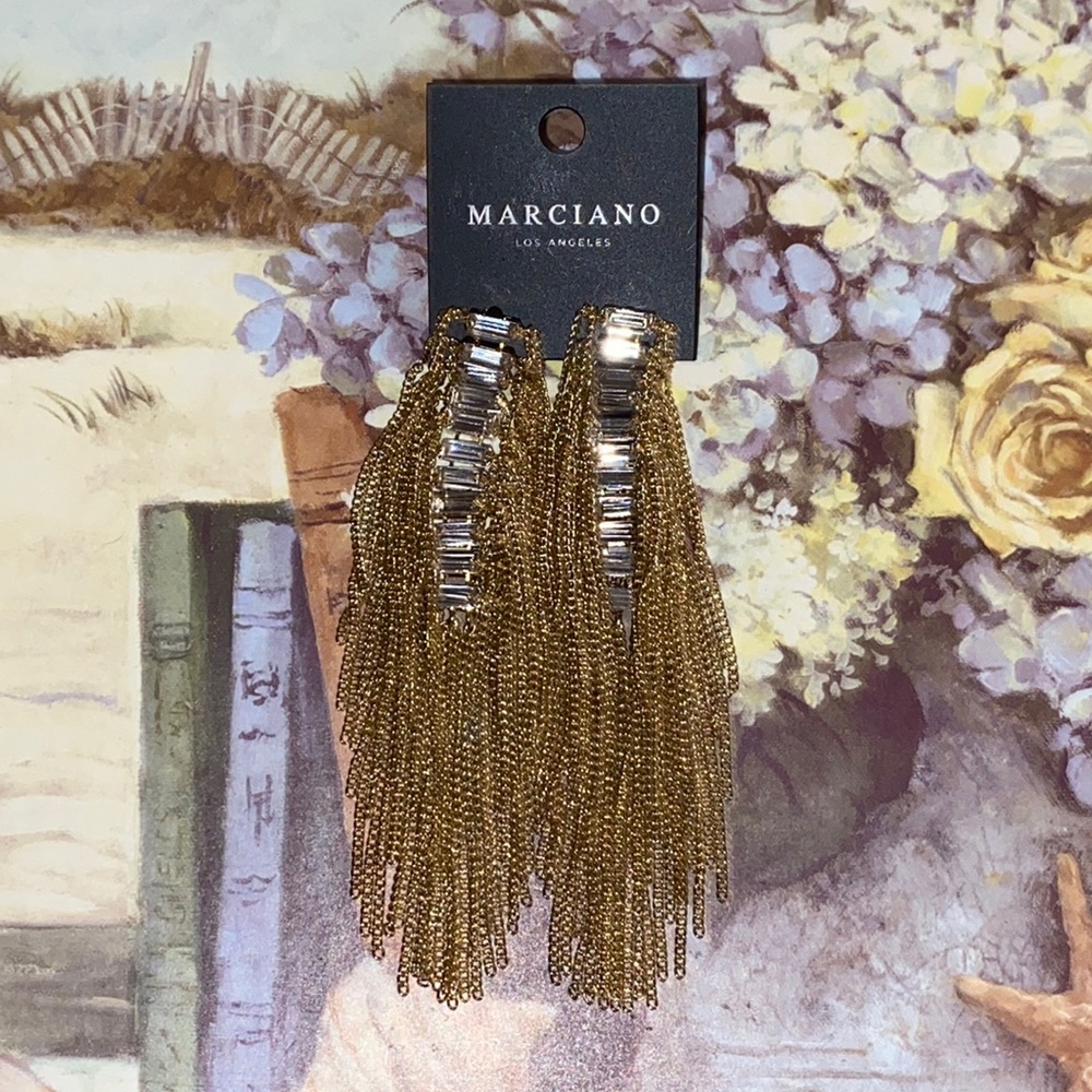 NWT!! Marciano Los Angeles Chandelier Earrings